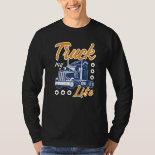 Vrachtwagen Mijn Leven Sarcastische Trucker Grote T-shirt