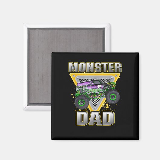 Vrachtwagen Papa Vaders Dag Monster Truck Zijn Mij Magneet (Voorkant / Achterkant)