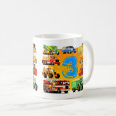 Vrachtwagen van de Bouw van de Douane van de Koffiemok (Voorkant rechts)