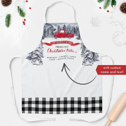 vrachtwagen Verse snijbomen, zwarte buffelplaat Schort