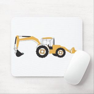 Vrachtwagen voor backhoe constructie muismat