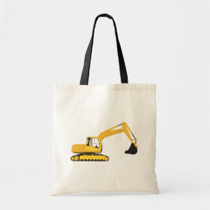 Vrachtwagen voor graafwerkzaamheden tote bag
