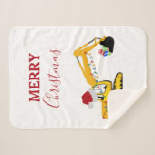 Vrachtwagen voor kerstgraafmachines sherpa deken (Voorkant (horizontaal))