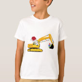 Vrachtwagen voor kerstgraafmachines t-shirt (Voorkant)