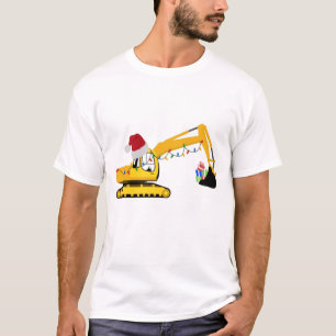 Vrachtwagen voor kerstgraafmachines t-shirt