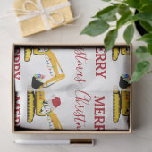 Vrachtwagen voor kerstgraafmachines tissuepapier (Geschenk)