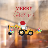 Vrachtwagen voor kersthoefijzerbouw raamsticker (Vel 2)