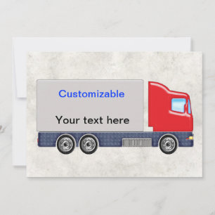 Vrachtwagen voor rode en grijze levering aanpassen kaart