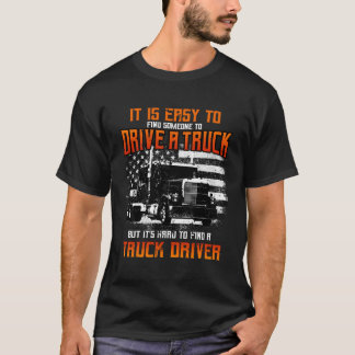 Vrachtwagen voor vrachtwagens met tractor 18 Wheel T-shirt