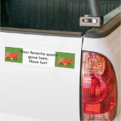 Vrachtwagen voor zware apparatuur bumpersticker (Op Truck)