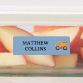 Vrachtwagen Waterdichte School Naam Label Stickers (Aangebracht)