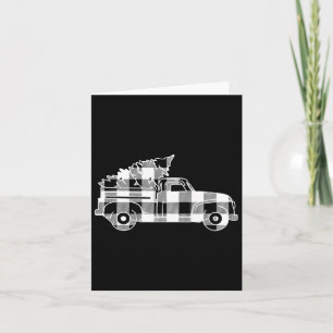 Vrachtwagen Xmas Tree Black & Camp; Witte Buffel P Kaart