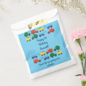 Vrachtwagenauto's Eerste verjaardag van het thema Bedankzakje (Gezegeld)