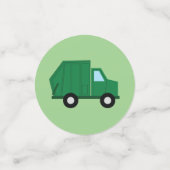 Vrachtwagenauto's Eerste verjaardag van het thema Confetti (Kleine voorkant)