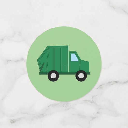 Vrachtwagenauto's Eerste verjaardag van het thema Confetti (Kleine voorkant)