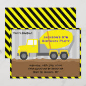 Vrachtwagenbouw - uitnodiging op zaterdag (Voorkant / Achterkant)