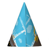 Vrachtwagenbouw voor graafmachines feesthoedjes (Achterkant)