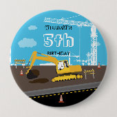 Vrachtwagenbouw voor graafmachines ronde button 4,0 cm (Voorkant)