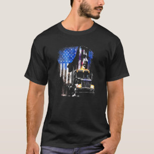 vrachtwagenchauffeur American Big Rigs Diesel Truc T-shirt