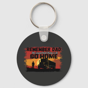 Vrachtwagenchauffeur Dad Road Journey Family Love Sleutelhanger