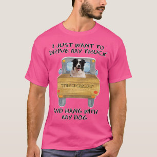 Vrachtwagenchauffeur Dog Border Collie T-shirt