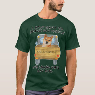 Vrachtwagenchauffeur Dog Shiba Inu T-shirt