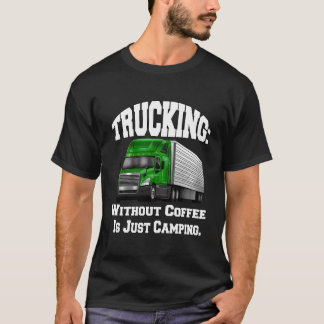 Vrachtwagenchauffeur grote tuig trucking zonder ko t-shirt