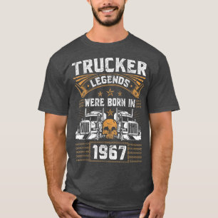 Vrachtwagenchauffeur Legend Birthday Trucker gebor T-shirt