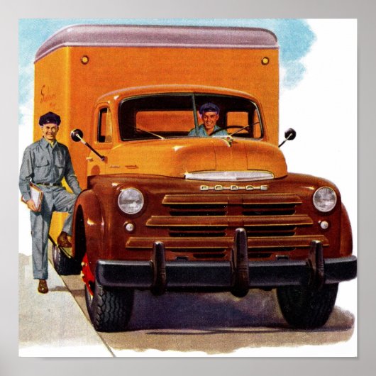 vrachtwagenchauffeur poster (Voorkant)