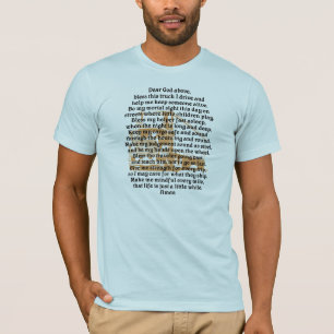 Vrachtwagenchauffeur Prayer Mannen T-Shirt