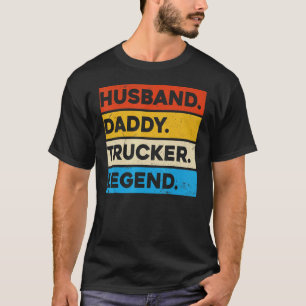 Vrachtwagenchauffeur Veilend man, papa Trucker Leg T-shirt