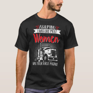 Vrachtwagenchauffeur verondersteld dat ik als de m t-shirt
