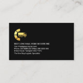 vrachtwagenchauffeur visitekaartje (Achterkant)