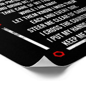 Vrachtwagenchauffeur voor vrachtwagens poster (Hoek)