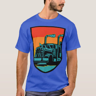 Vrachtwagenchauffeur Vrachtwagen 18 Wieler Retro S T-shirt