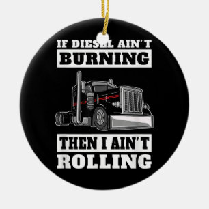 Vrachtwagenchauffeur (vrachtwagen) keramisch ornament