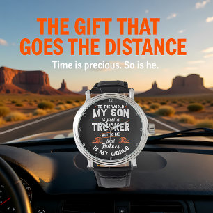 Vrachtwagenchauffeur Zoon, Mijn Wereldklok Horloge
