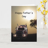Vrachtwagenchauffeurs vaderdag kaart (Gele Bloem)