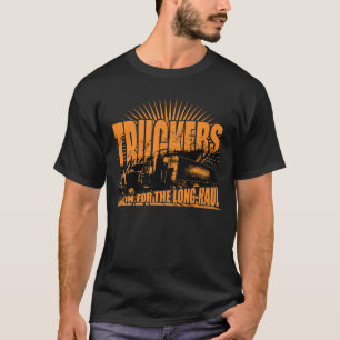 vrachtwagenchauffeurs voor langeafstandsvervoer t-shirt