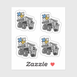 VRACHTWAGENLADING KNUFFELS - KLEINE STICKERS