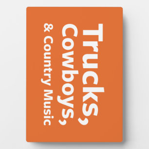 Vrachtwagens, cowboys en country Music Fotoplaat