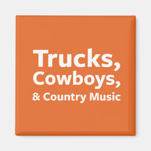 Vrachtwagens, cowboys en country Music Magneet