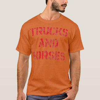 Vrachtwagens en paarden t-shirt