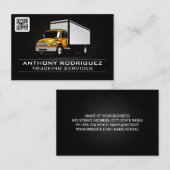 Vrachtwagens | Vervoersdiensten | QR Code Visitekaartje (Voorkant / Achterkant)