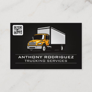Vrachtwagens Vervoersdiensten QR Code Visitekaartje