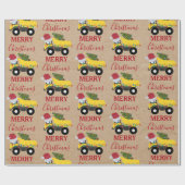 Vrachtwagens voor de bouw van kerst cadeaupapier (Vlak)