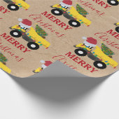 Vrachtwagens voor de bouw van kerst cadeaupapier (Hoek)