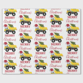 Vrachtwagens voor de bouw van kerst cadeaupapier (Vlak)