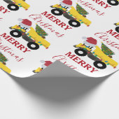 Vrachtwagens voor de bouw van kerst cadeaupapier (Hoek)