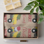 Vrachtwagens voor de bouw van kerst tissuepapier (Geschenk)